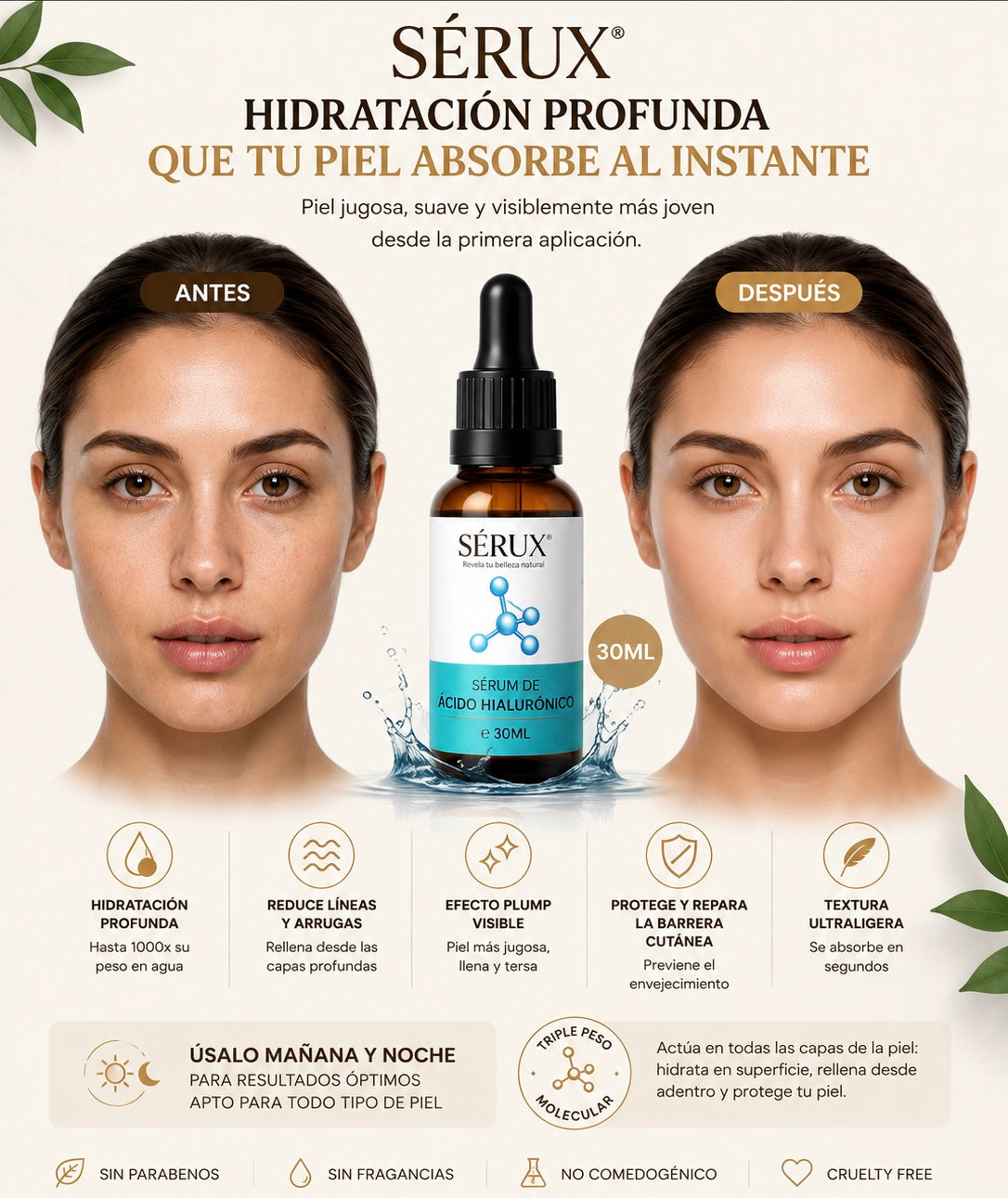SÉRUX ÁCIDO HIALURÓNICO 30ML